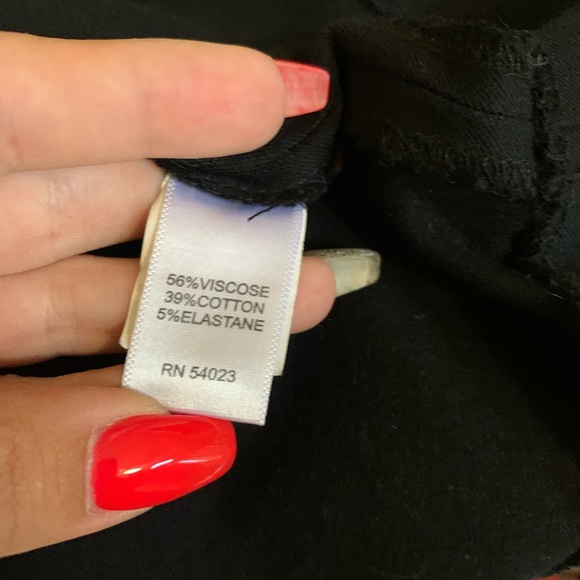 Banana Republic Black Above The Knee Skirt 0 Stretch - Picture 4 of 5